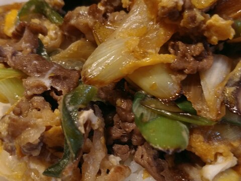 卵とじ焼肉丼